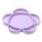 grabease Silicone Suction Plate for Baby & Toddler Self-Feeding, 6-Section Dish With Stay-Put Grip, BPA and Phthalates-Free, Dishwasher and Microwave Safe, Lavender
